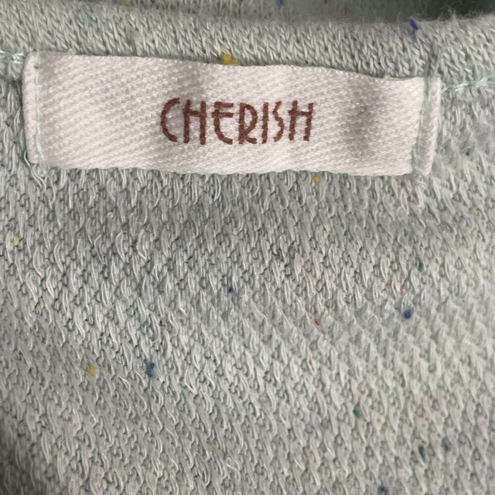 Cherish Women’s Soft Feminine Light Green Sweater Keyhole Detail Size Small - Picture 8 of 9